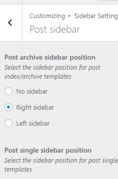 Sidebar Setting 2
